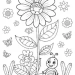 Banban meets a friendly caterpillar in the garden