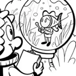 Captain Barnacles and Dashi’s Bubble Adventure Coloring Page