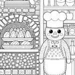 Creeper Chef’s Culinary Adventure Coloring Page