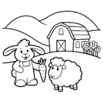 JJ’s Fun Farm Adventure Coloring Page
