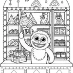 Huggy Wuggy’s Enchanted Toy Workshop Coloring Page