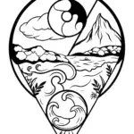 Legendary Pokémon Elemental Coloring Page
