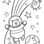 Squishmallow Space Explorer Coloring Page