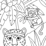 Electric Wildlife Showdown Coloring Page
