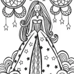 The Princess of Dreams Coloring Page