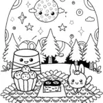 Shopkins Stargazing Adventure Coloring Page