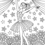 Barbie the Stardust Dancer Coloring Page