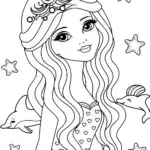 Princess of the Celestial Seas Coloring Page