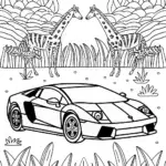 Lamborghini on a wild safari quest