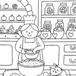 Gabby’s Whimsical Baking Adventure Coloring Page