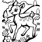 Springtime Whirlwind of Joy Coloring Page