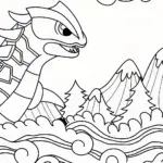 Kyogre Coloring Page