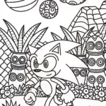 Sonic’s Galactic Adventure Coloring Page