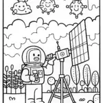 Buzz Lightyear’s Galactic Weather Station Coloring Page