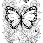Butterfly Garden Quest Coloring Page