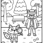 The Super Sleuth Squad Coloring Page