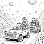 Turtles road trip in space
