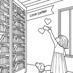 Girl discovering love letters