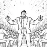 Hulk conducting a cosmic orchestra