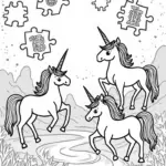 Unicorns in a puzzle garden