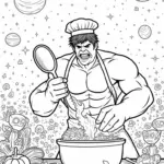 Hulk as a cosmic chef