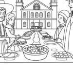 Thanksgiving time travelers feast