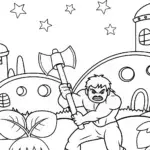 Hulk battles alien plants