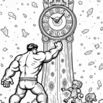 Hulk at the cosmic clock tower