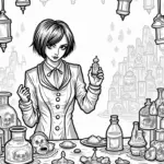 Wednesday Addams in the shadow market