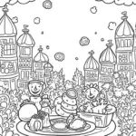 Thanksgiving harvest festival scene