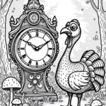 Turkey discovering a magical clock