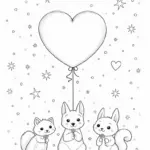Animals celebrating Valentine’s Day