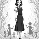 Wednesday Addams in a shadow realm