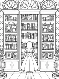 Alice in the magical library