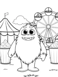 Monster at the quirky fairground