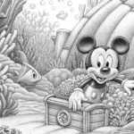 Mickey Mouse underwater treasure garden