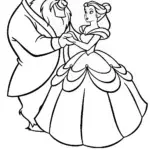 Beast painting with Belle