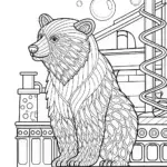 Rainbow bear at the bubblegum factory