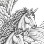 Unicorns cultivating dream clouds