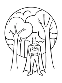 Batman in the enchanted forest