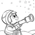 Captain Barnacles stargazing
