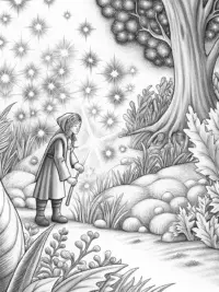 Star Gardener in a magical garden