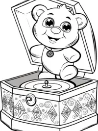 Cheer Bear in a music box