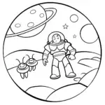 Buzz Lightyear rescuing alien wildlife