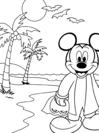 Mickey Mouse’s spooky beach adventure
