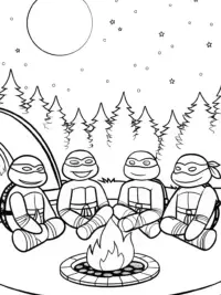 Teenage Mutant Ninja Turtles campout