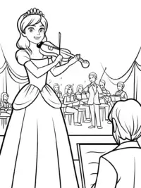 Princess conducting a music festival