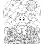 Kirby gardening in space