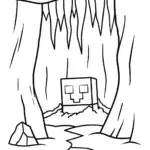 Creeper exploring a hidden cave