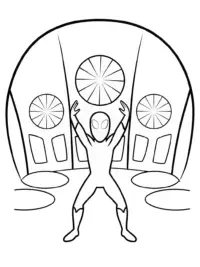 Miles Morales in a quantum art studio